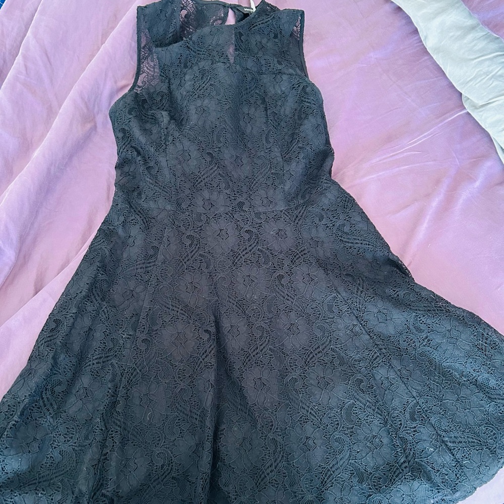 Banana Republic black lace dress